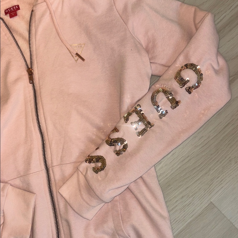 Guess Pink Logo Jacket - Picture 3 of 6